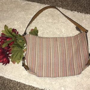 Handcrafted Woven Colorful Vintage Fossil Purse